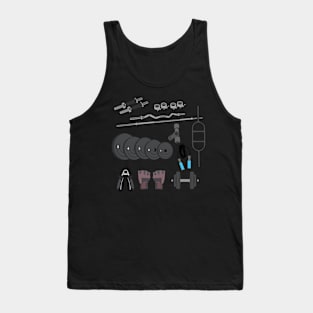 Strength Accessories Stickers Tank Top